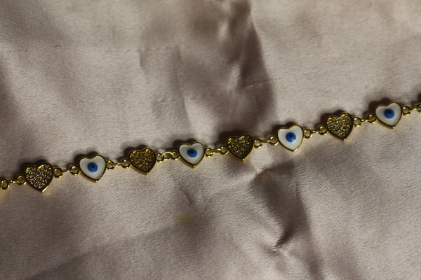 Heart Evil Eye Bracelet