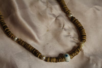 Wooden pearl necklace