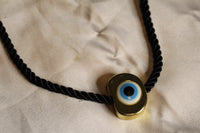 Black Silk Eye necklace