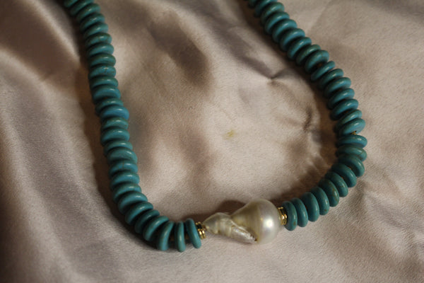 Baroque Turquoise Necklace