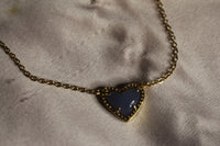 Blue heart necklace