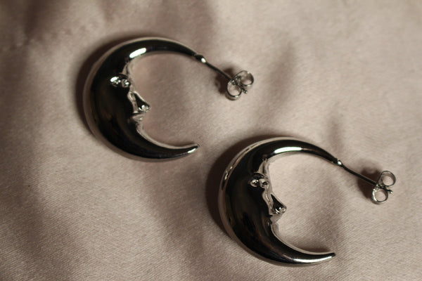 Moon Earring hoops