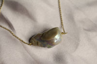 Large Iridescent Baroque necklace