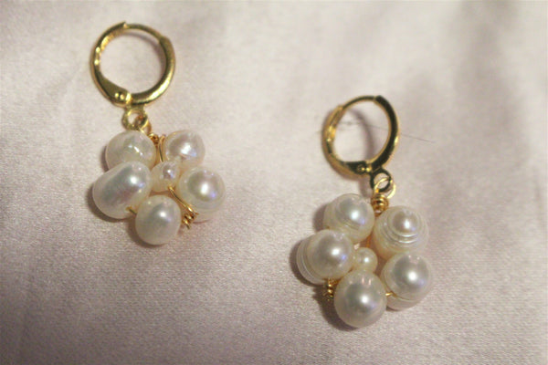 Flower Pearl earrings