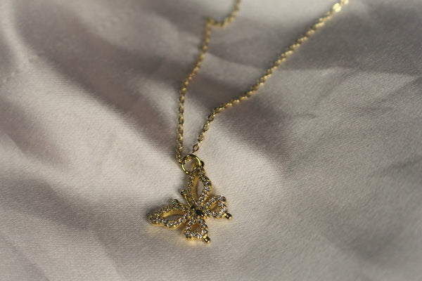 CZ Butterfly Necklace